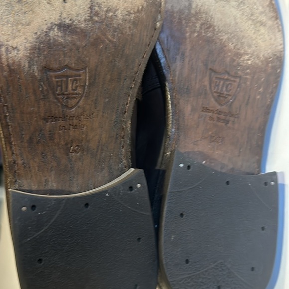 Hollywood Trading Co HTC brown leather ankle boots w side adjust buckle Italian main image 13